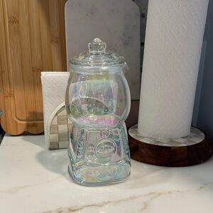 Target NWT Gumball Iridescent Glass Jar